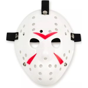 TECQX Jason Voorhees Hockey Masker - Halloween Masker - Horror Film Friday The 13th - Cosplay Masker - Verkleedmasker - Wit