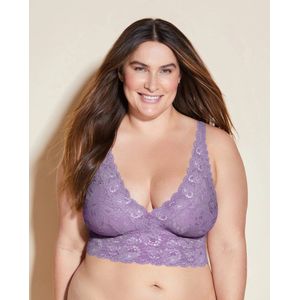 Cosabella Never Say Never Extended Plungie Longline Bralette - Himalayan Sky - Maat 1XL