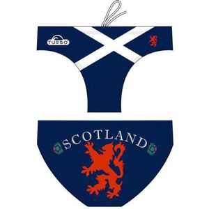 Turbo Scotland Zwemslip Blauw 5-6 Years Jongens