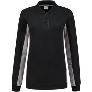 Tricorp 302002 Polosweater Bicolor Dames - Zwart/Grijs - 5XL