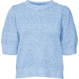 VERO MODA Gemêleerde Gebreide Trui VMDOFFY van Gerecycled Polyester Blauw