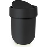 Umbra - Touch - Prullenbak - Zwart - 5,9 l - Draaibaar Deksel - Afmetingen 19 x 26 cm