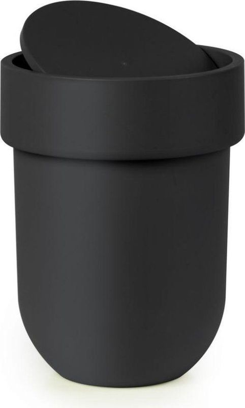 Umbra - Touch - Prullenbak - Zwart - 5,9 l - Draaibaar Deksel - Afmetingen 19 x 26 cm