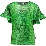 SuperRebel - T-shirt Benica - Croco fluo green - Maat 152