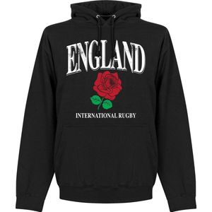 Engeland Rose International Rugby Hoodie - Zwart - XL