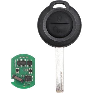 Autosleutel met 2 toetsen en ID46 chip 433 MHz afstandsbediening voor Forfour 454 2004-2006