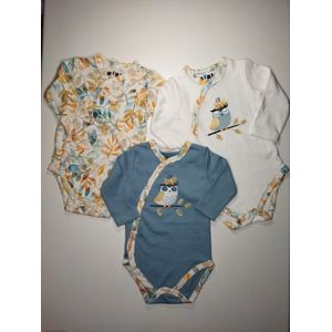 Nini - Rompertjes Emma - Set van 3 - Maat 68 - 4 t/m 6 maanden