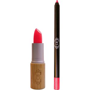Cosm.Ethics Bar Lipstick Lippotlood Set Matte - Roze Rood - Duurzaam vegan