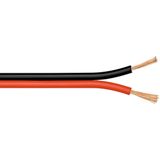 Luidspreker kabel (CCA) - 2x 1,50mm² / rood/zwart - 20 meter