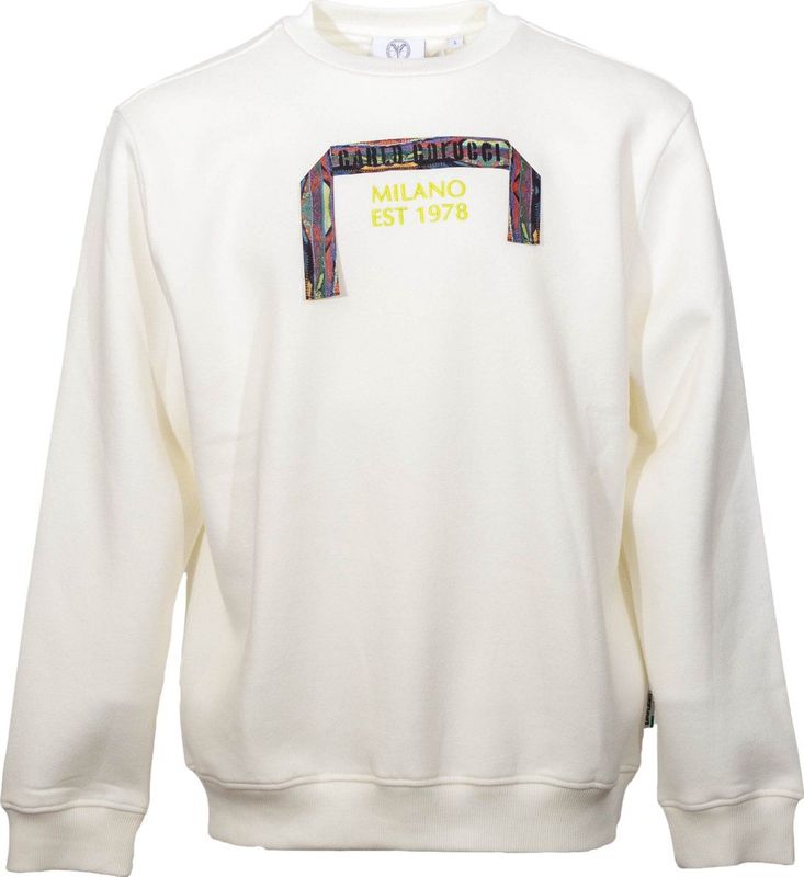 Carlo Colucci - Colucci Tapes Sweatshirt - Wit - Hoodie - Heren