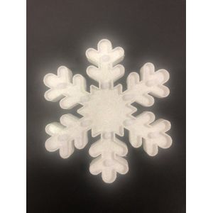Hangdecoratie sneeuwvlok met LED's