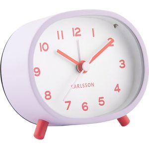 Karlsson - Wekker Cheeky Oval - Zachtpaars