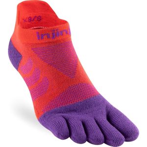 Injinji - Ultra Run No Show - Dames Sportsokken - Rood - 401111