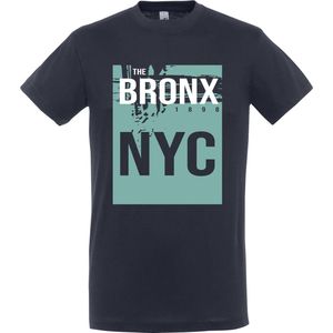 T-Shirt 359-08 Bronx NYC - Navy, xS