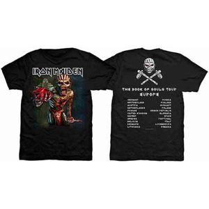 Iron Maiden - The Book Of Souls European Tour Heren T-shirt - S - Zwart