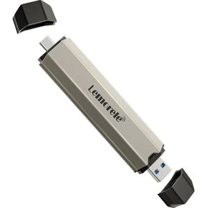 Lemorele SD3L M.2 NVMe & SATA Portable SSD Enclosure - USB-C 3.1 Gen 2 - 10Gbps Hoge Snelheid