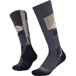 BUFF Merino Heavyweight Over The Calf Socks, Unisex, Marineblauw, Sokken, maat: 36-38