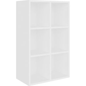 Maison Exclusive - Boekenkast/dressoir 66x30x97,8 cm bewerkt hout wit