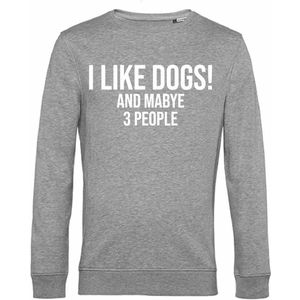 7431 - Sweater - I Like Dogs-Heather Grey-L