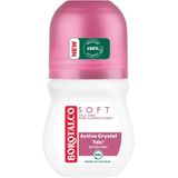 Borotalco - Deodorant Roller - Soft - Talc & Pink Flower - 0% Alcohol - 50 ml