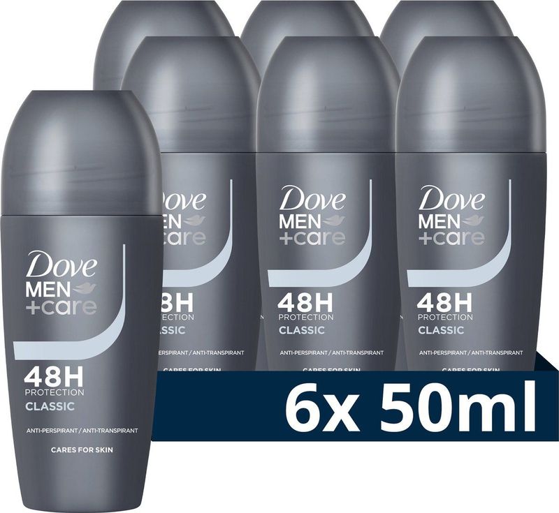Dove Men Deo Roll On Classic - 6 x 50 ml
