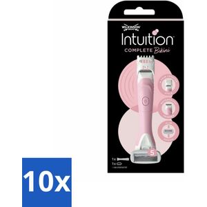 10 x Wilkinson Sword - Scheermes - Intuition Complete Bikini - Precisie - 1 scheermes - Bikini Scheren - Bikini Trimmer - Vrouwenscheermes - Scheren Voor Bikini - Bikini Verzorging