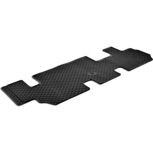 Walser DirtGuard rubberen voetmatten geschikt voor VW T5 Bus Facelift 2009-08/2015, VW T6 Bus 04/2015-Vandaag, 3e rij
