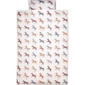 Studio Ditte Dekbedovertrek Paarden Wit Junior (120x150cm)