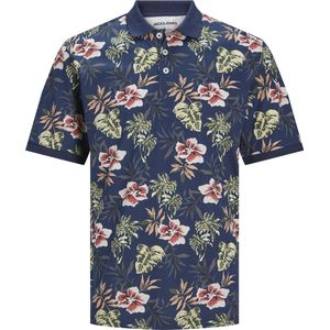 JACK&JONES JJCHILL AOP POLO SS Heren Poloshirt - Maat S