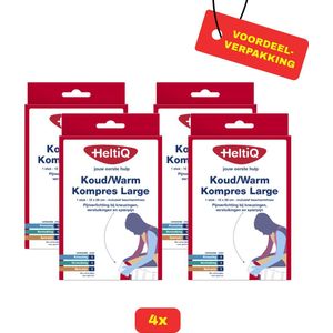 4 x HeltiQ Koud/Warm Kompres Large - Voordeelverpakking