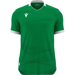 Macron Wyvern Eco Shirt Korte Mouw Heren - Groen / Wit | Maat: S