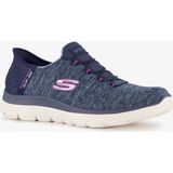 Skechers Slip-Ins Summits Dazzle Navy sneakers - Blauw - Extra comfort - Memory Foam - Maat 38