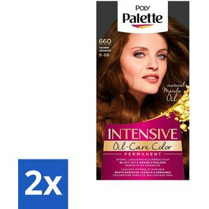 Poly Palette - Haarverf - Goud Bruin 660 - 115ml - Voordeelverpakking - 2 stuks
