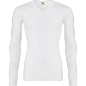Thermo thermo shirt v-neck long sleeve snow white voor Heren | Maat L