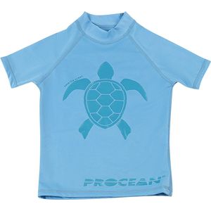 Kids lycra | UV-zwemshirt | schildpad blauw | maat 122/128