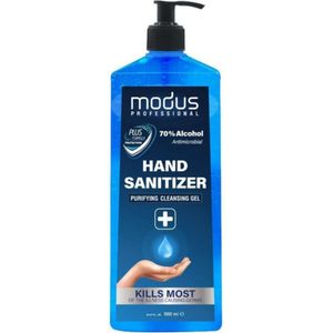 Modus Handgel 1 Liter - l purifying cleansing gel - Handalcohol - 1 Liter - Hand gel - Handgel - Desinfecterende Handgel 70% Alcohol 1000ml met pomp - Hygiene - Zomer