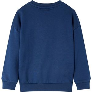 Kindertrui - Marineblauw - Maat 92 - Regenboogontwerp