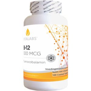 VitaTabs Vitamine B-12 - 1000 mcg - 100 zuigtabletten - Voedingssupplementen