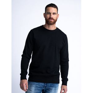 Petrol Industries - Heren Essential Crewneck Sweater - Zwart - Maat XS
