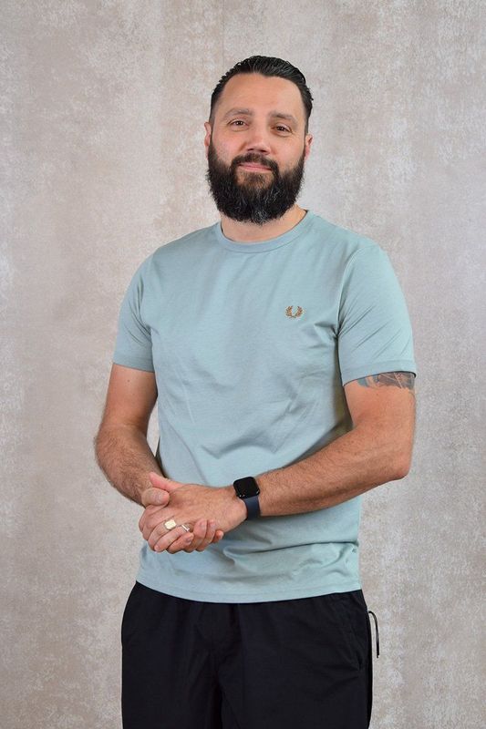 Fred Perry Ringer t-shirt - silver blue