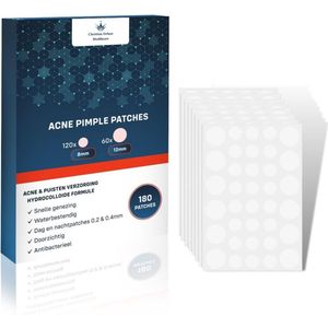 Christian Deluxe Healthcare® Acne Patches -180 stuks - Pimple Patch - Acne Patch - Puisten Pleister - Acne Pleister - Acne Sticker - Puistjes Verwijderen