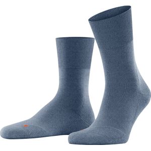 FALKE Run anatomische pluche zool katoen sokken unisex blauw - Maat 44-45