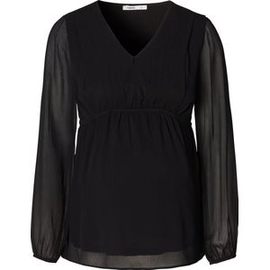 Noppies - Pargas - Blouse - Black - Katoen - Lange Mouwen