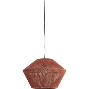 Light & Living Hanglamp Fugia - Jute - 50cm - Steenrood