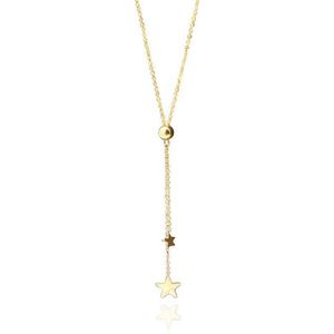 Montebello Ketting Arya Gold - 316L Staal - Ster - 46+5cm