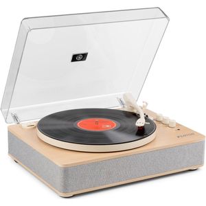 Platenspeler Bluetooth (in/uit) - Fenton RP162S - retro platenspeler met speakers (stereo) en mp3 speler - Beige