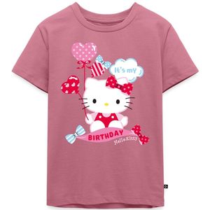 Hello Kitty Met Ballonnen Jarig Ontwerp Premium T Shirt Kinderen