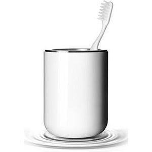 Menu Wattenstaafjes Pot Met Spiegel - Wit