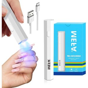 UV-lamp voor gelnagels - mini-uv-lamp met 2 timer-instellingen - oplaadbaar - gelnagellak - opbouwgel - nagellijm - builder poly - snel hardend - voor vrouwen