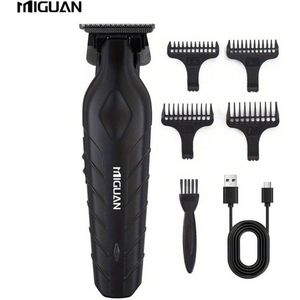 Krachtige Miguan Tondeuse - Keramische Trimmer - Usb-Oplaadbare Scheerapparaat voor Gezichtshaar, Hoofdhaar en Lichaamshaar - Perfecte Lichaamshaar Verzorging - Lichtgewicht maar krachtig - Kleur: Zwart